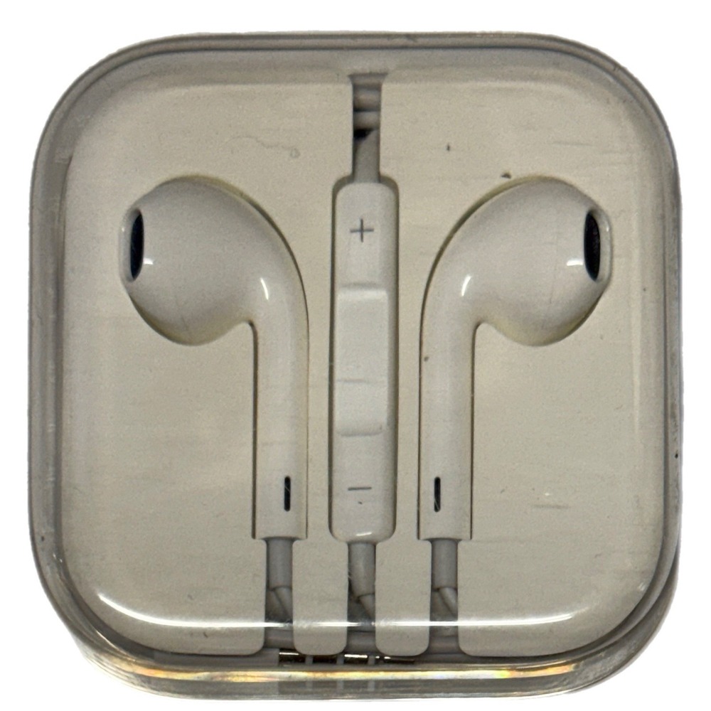 Apple Earbuds Genuine 3.5mm Plug Earphones Wired EarPods + Case iPhone iPod iPad